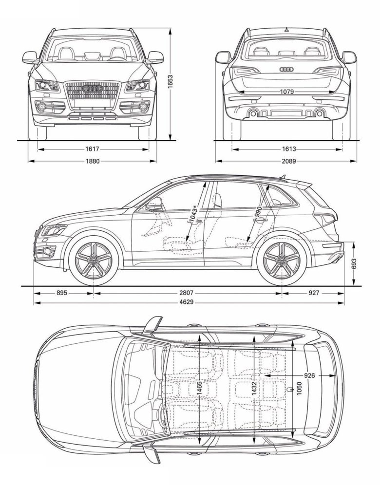 Ауди q5 габариты