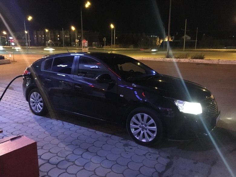 Шевроле круз на 17 дисках от опель астра