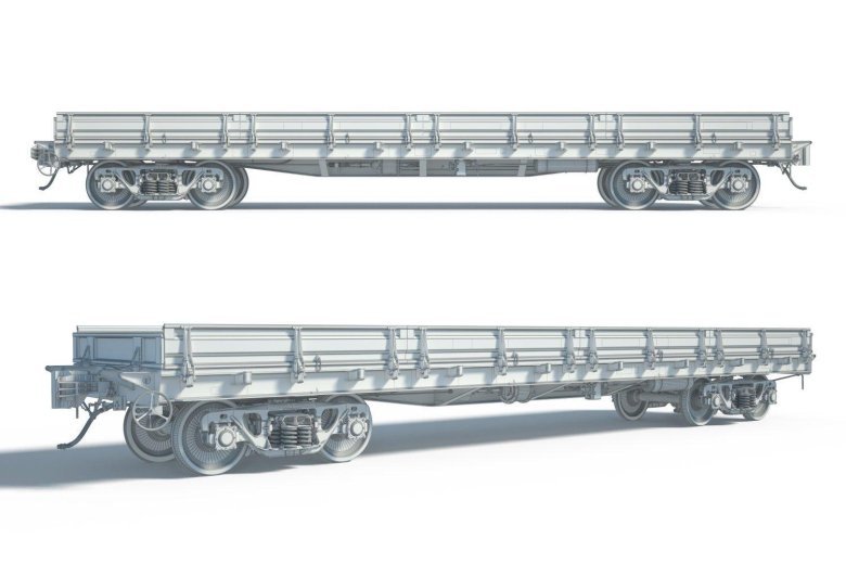 Кузов универсальной четырехосной платформы модели 13-4012