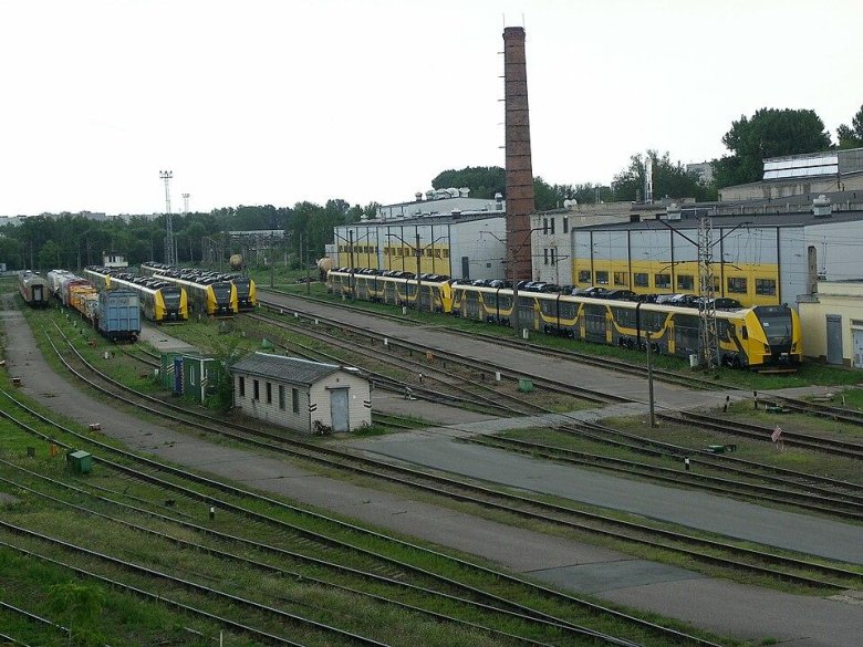 Латвийская железная станция