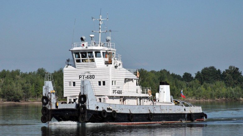 Речные теплоходы толкачи