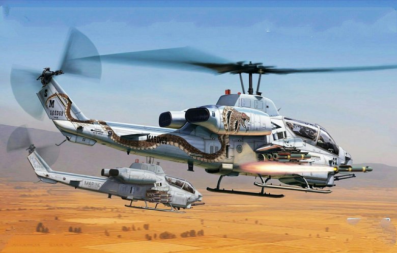 Вертолет ah-1w \ супер кобра\