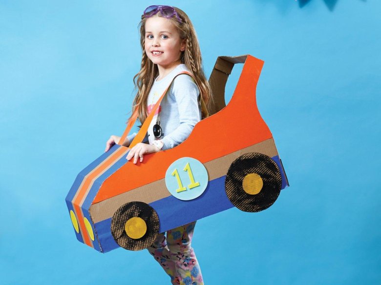 Машина из картона для детей