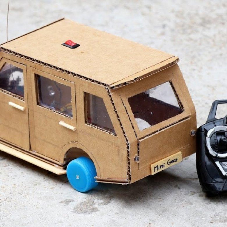 Сделать машинку из картона