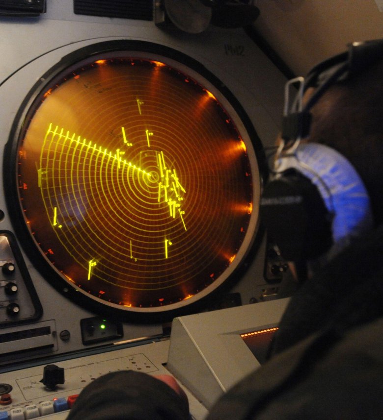 Экран радара пво