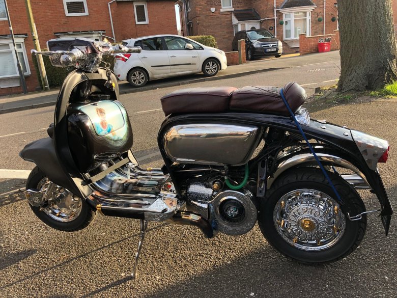 Lambretta motor scooter