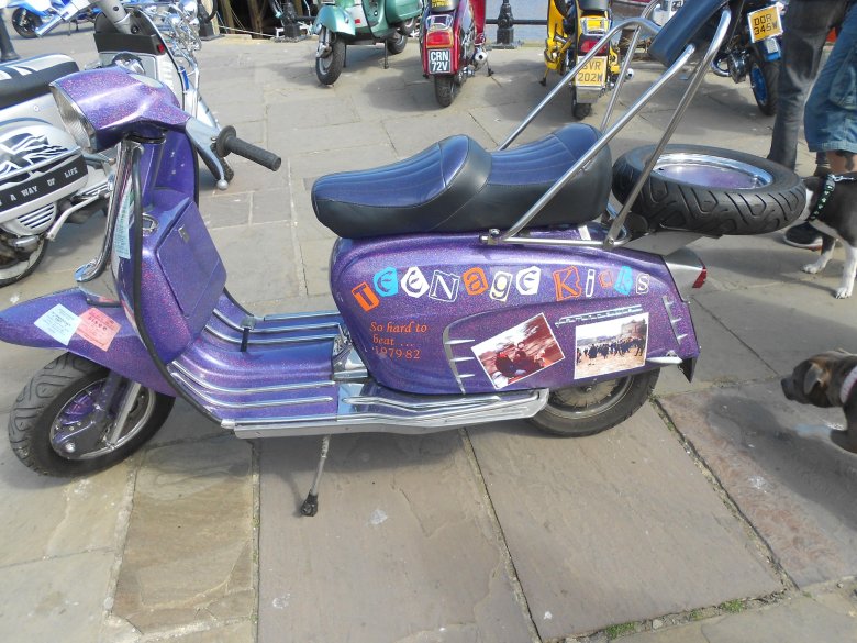 Vespa motor scooter