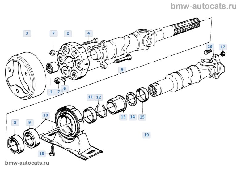 Опора карданного вала bmw