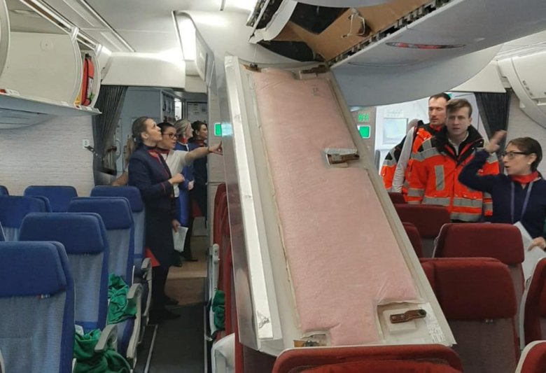 Багажная полка в самолете s7 airlines