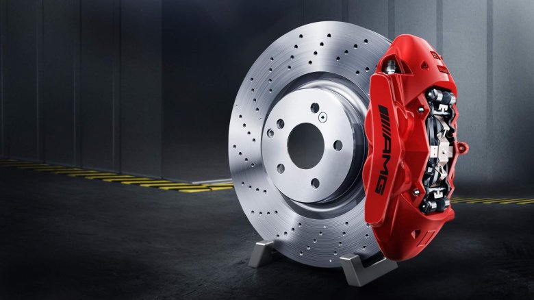 Тормозные диски на мерседес амг