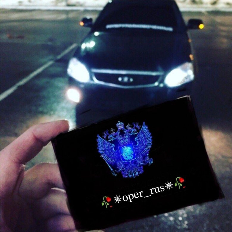 Лада приора черная с мигалками