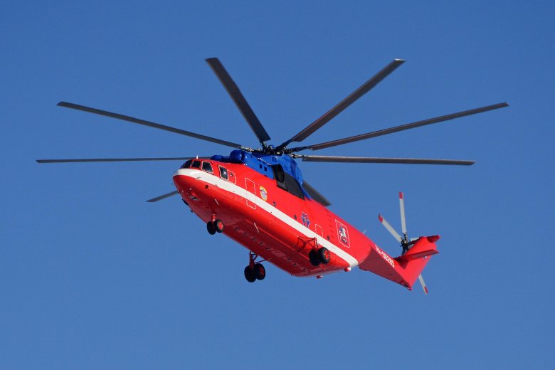 Красный вертолет