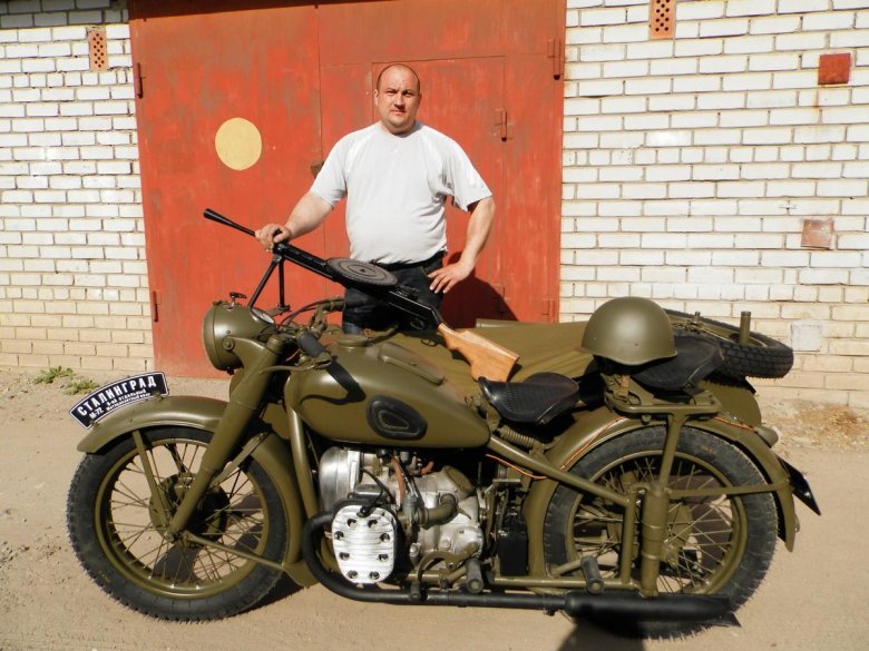 Советский военный мотоцикл м72