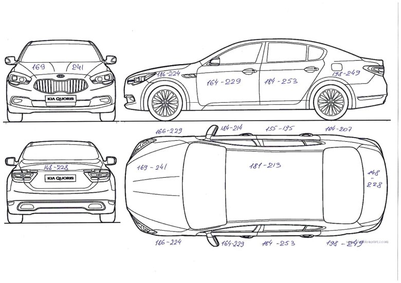 Kia cerato чертеж