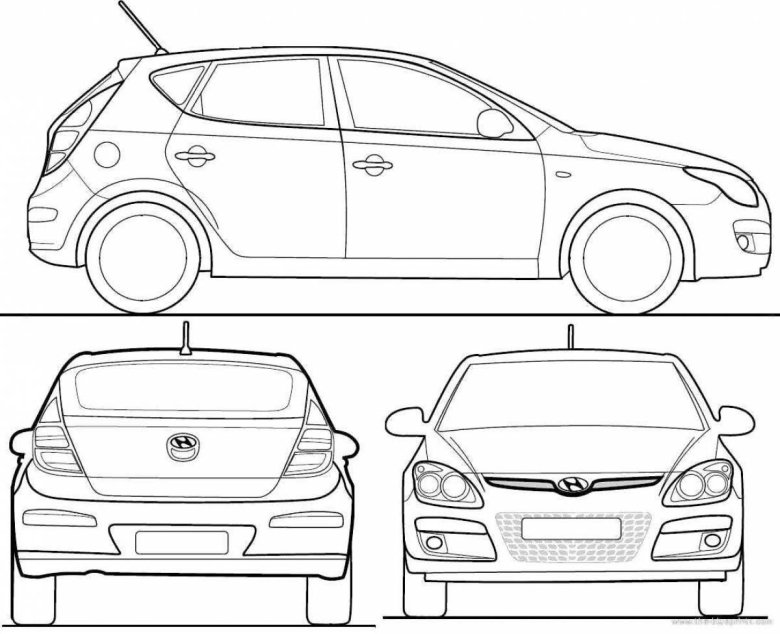 Hyundai i30 blueprint