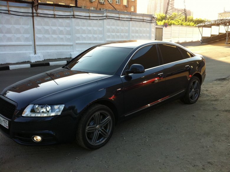 Ауди а6 с6 черная тонированная