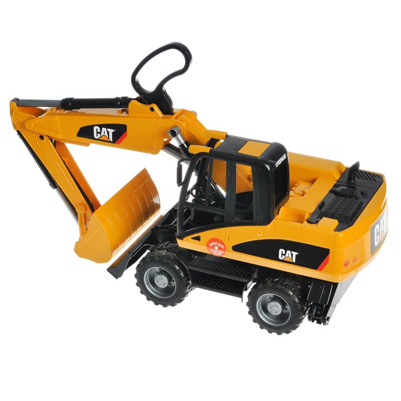Экскаватор колесный bruder cat с отвалом