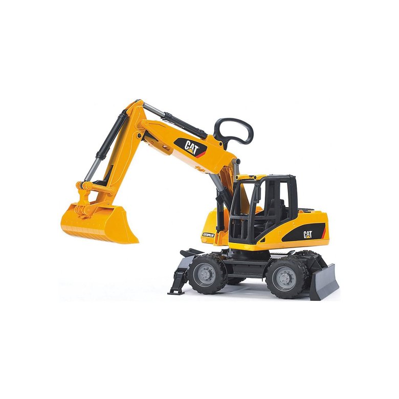 Экскаватор колесный bruder cat с отвалом 02445/02-445