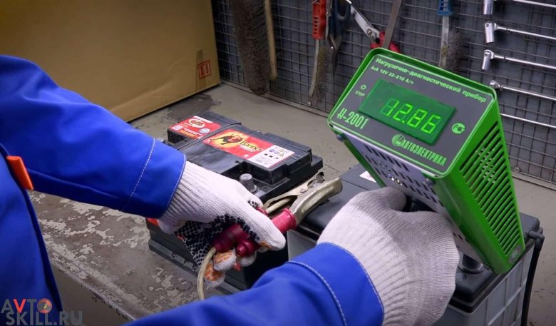 Проверка акб нагрузочной вилкой