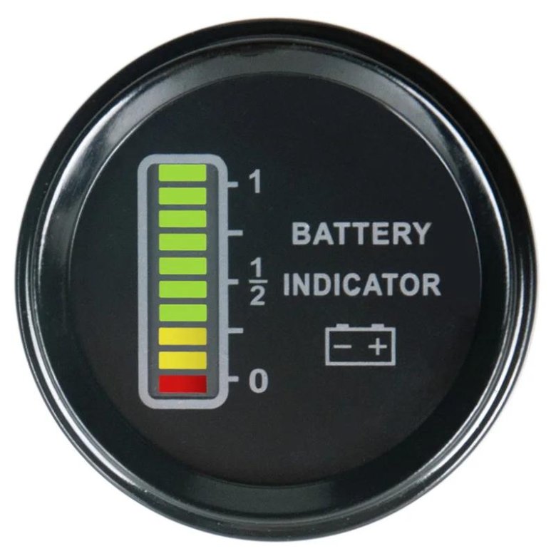 Индикатор заряда батареи 12в