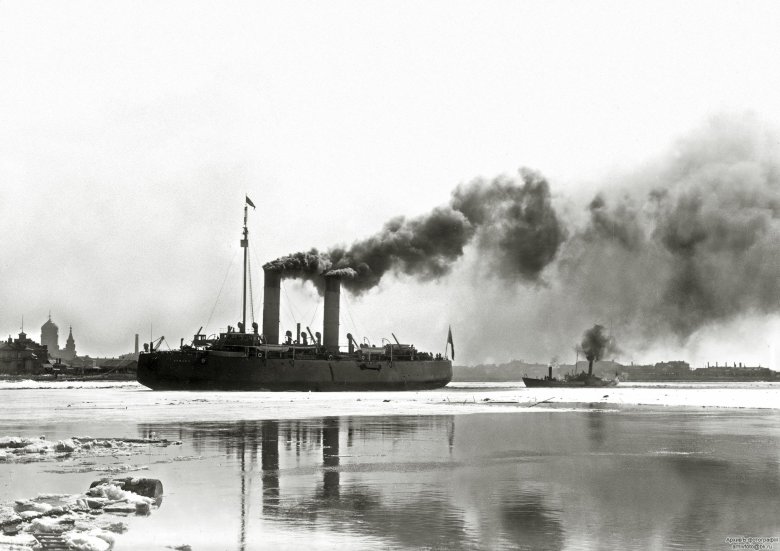 Паровой паром-ледокол байкал