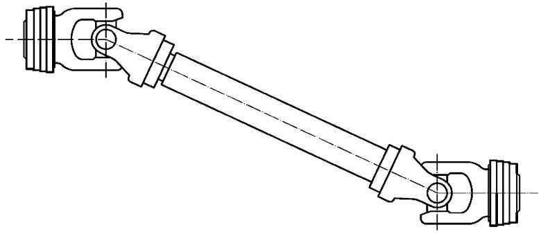 Схема карданного вала