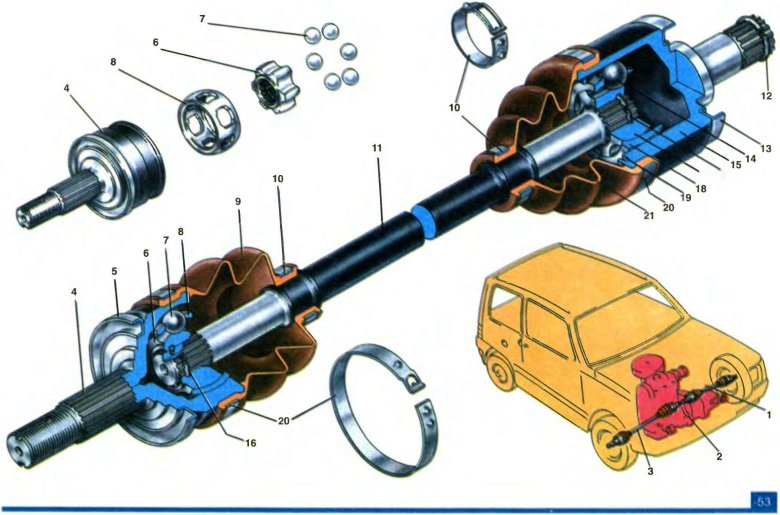 Ока привод передних колес ваз-1111