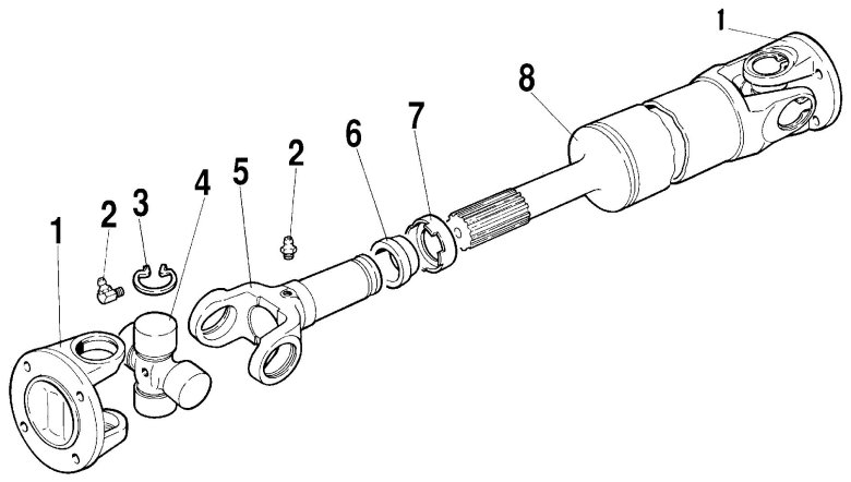 Карданный вал схема