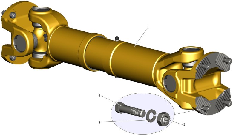 Вал карданный белаз-7547