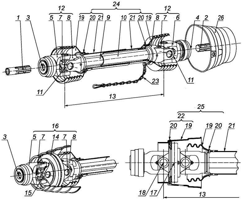 Карданный вал устройство