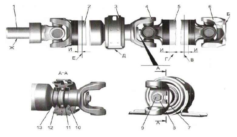 Карданная передача устройство
