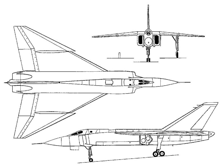 Миг-31 сверхзвуковой самолёт чертежи