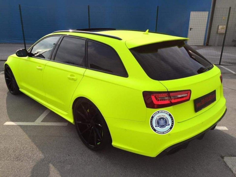 Audi rs6 yellow