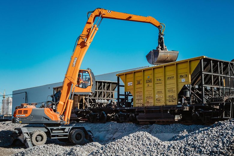 Экскаватор-перегружатель колесный umg e230wh