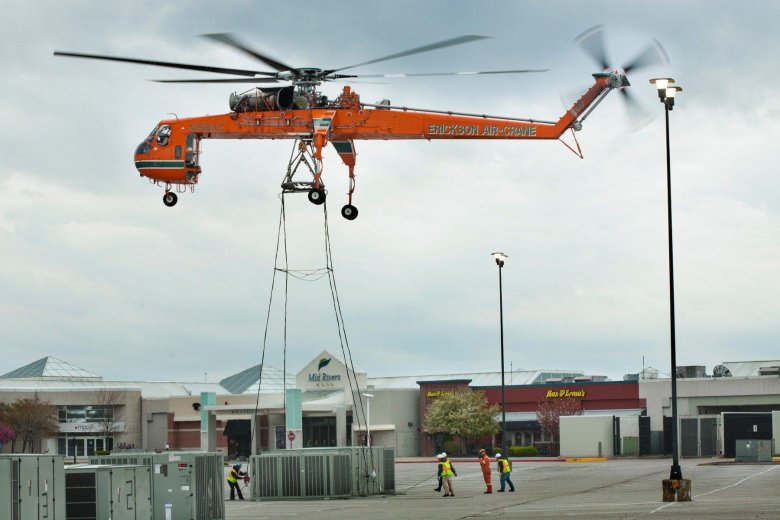 Вертолет кран ми 10