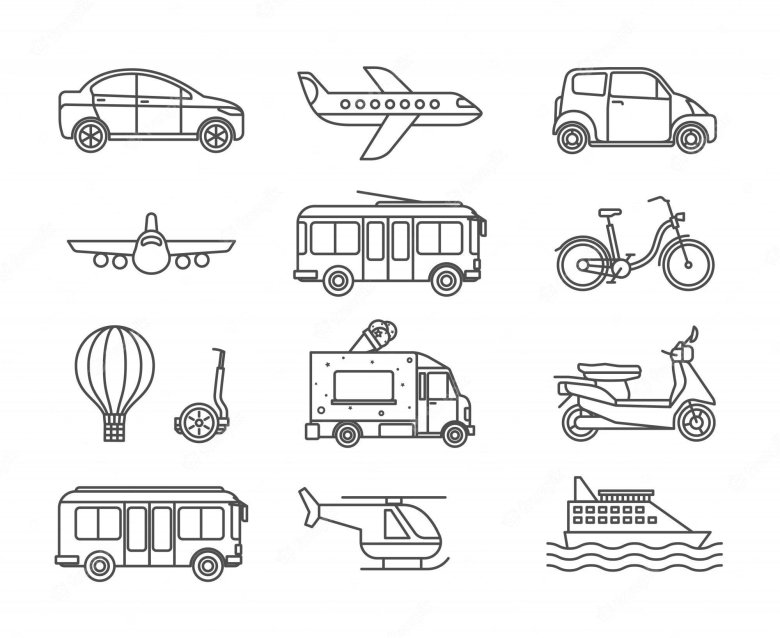 Транспорт рисунки