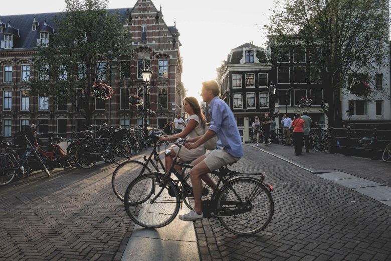 Cycling in amsterdam