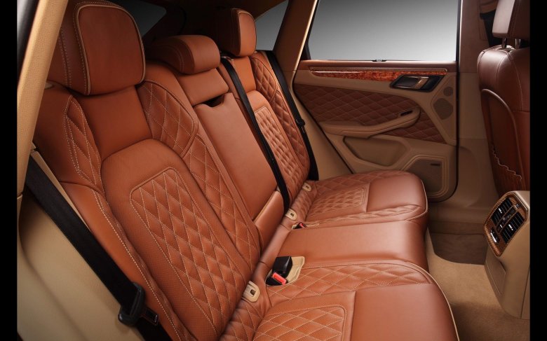 Порше кайен рыжий салон