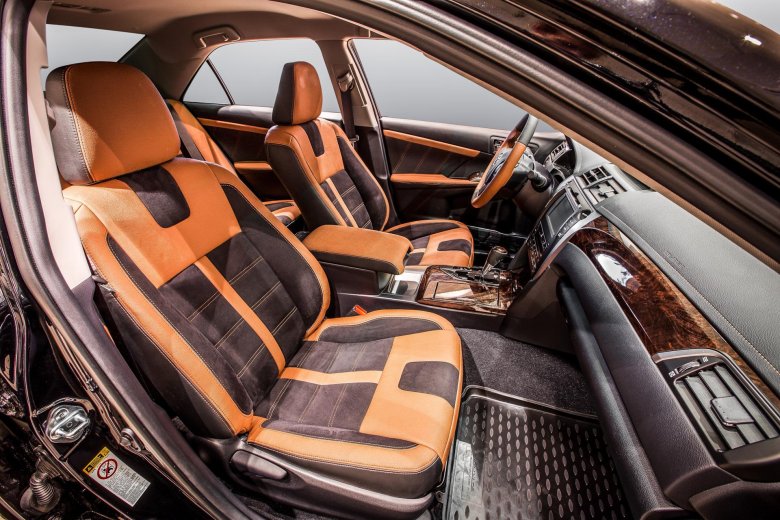 Салон алькантара toyota camry