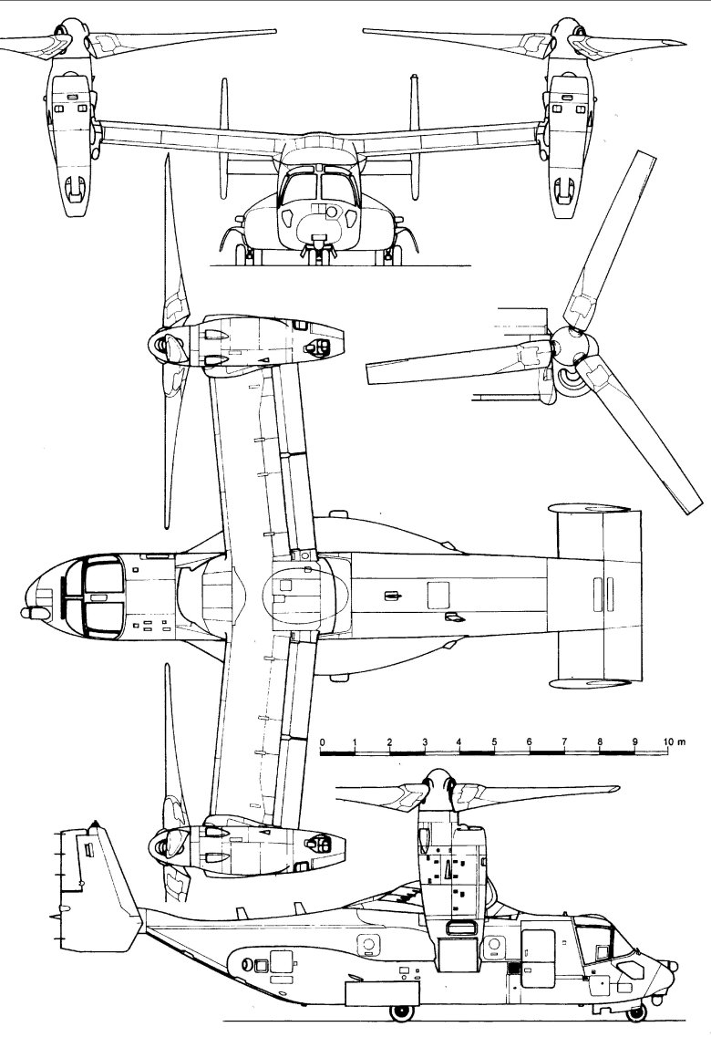 V22 osprey чертежи