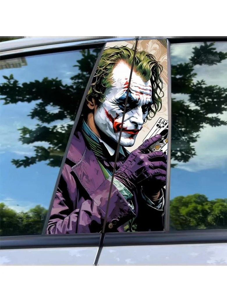 Наклейка джокер на авто