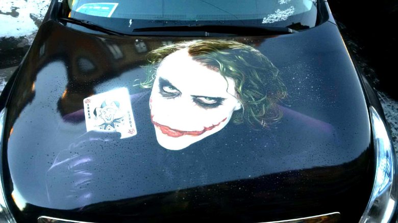 Аэрография джокер на авто