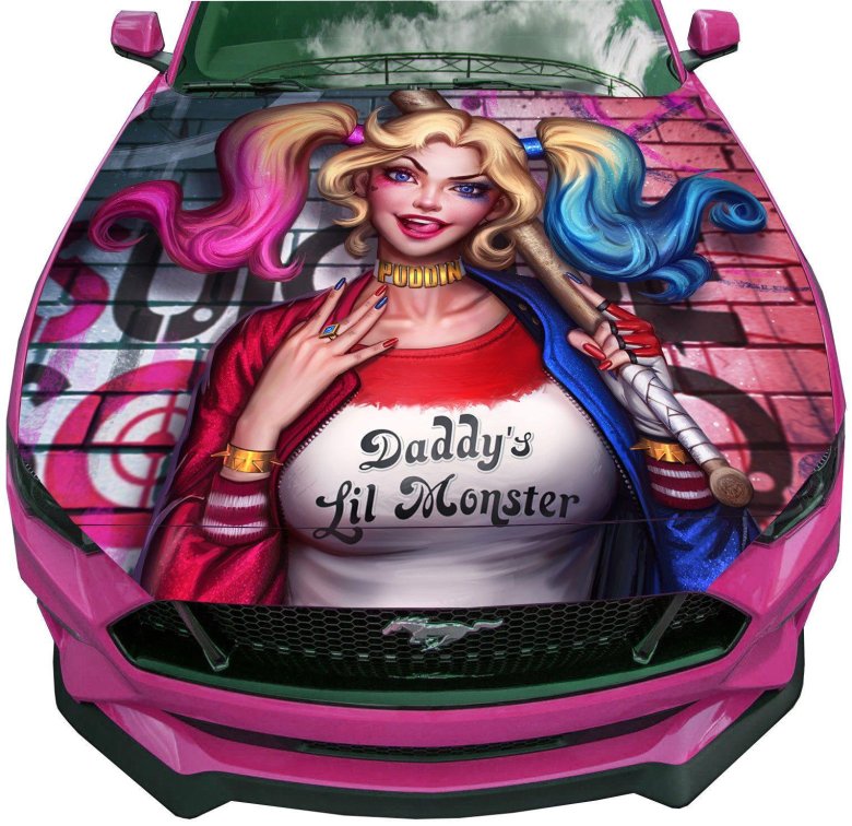 Винил харли квинн на авто