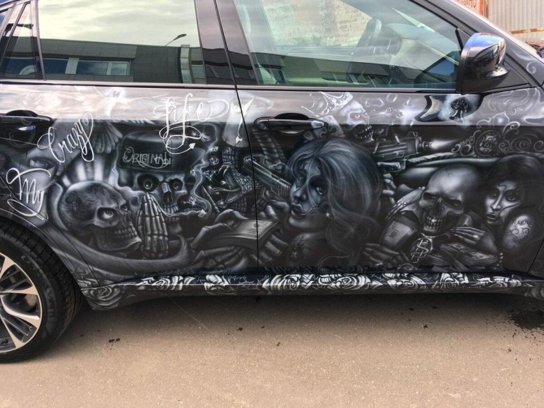 Аэрография на авто для девушек