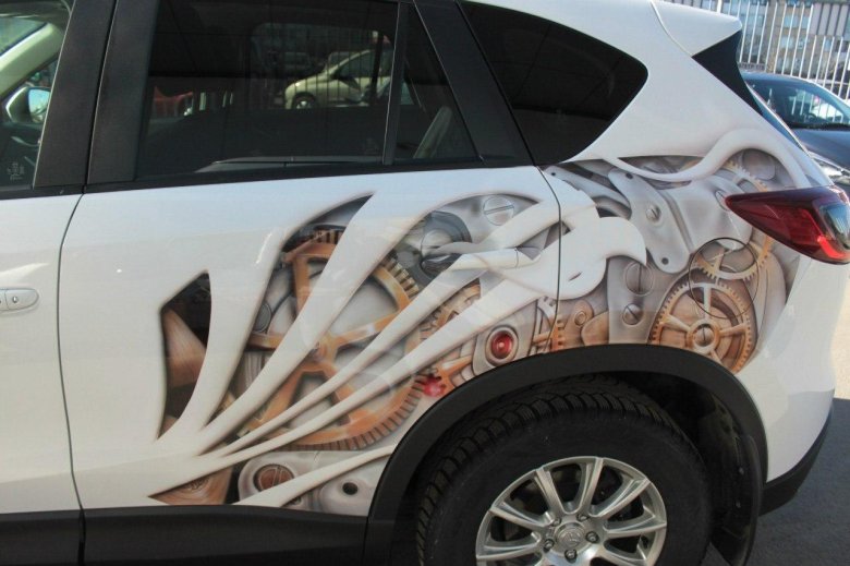 Аэрография на mazda cx5