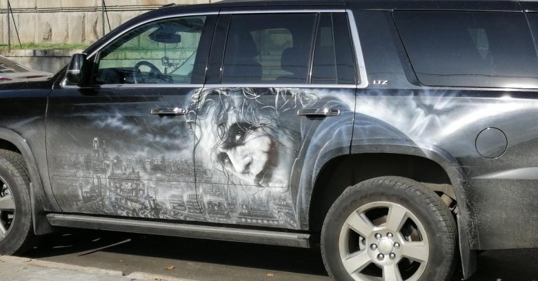 Аэрография на машинах