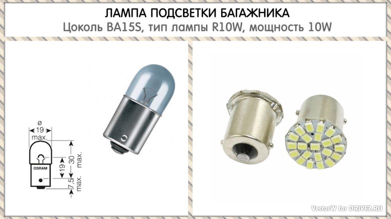 Лампа автомобильная