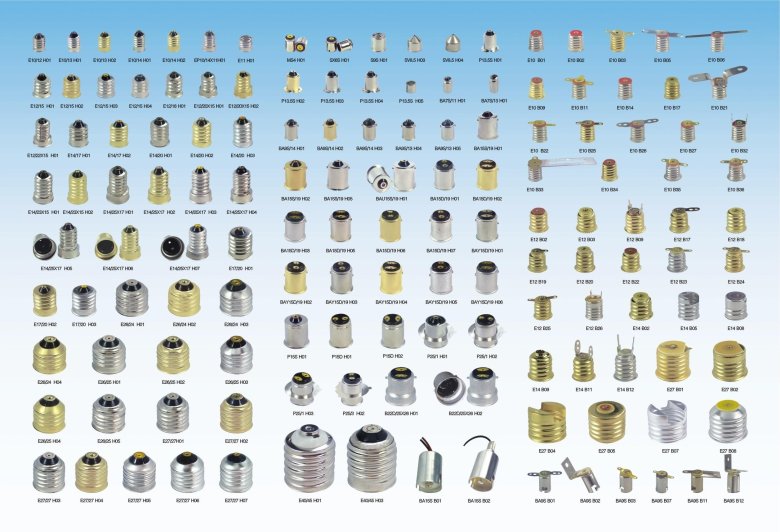 Виды патронов для ламп