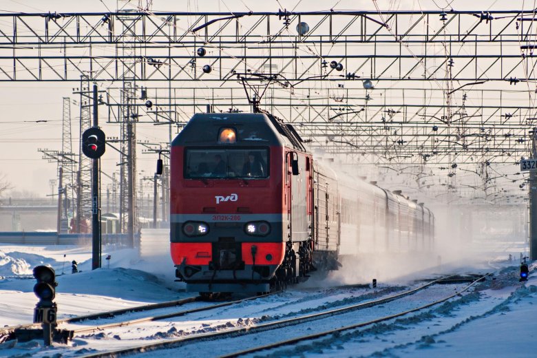 Поезда зимой