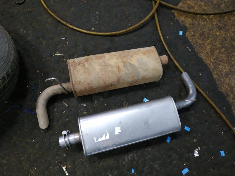 Глушитель шеви нива 2008